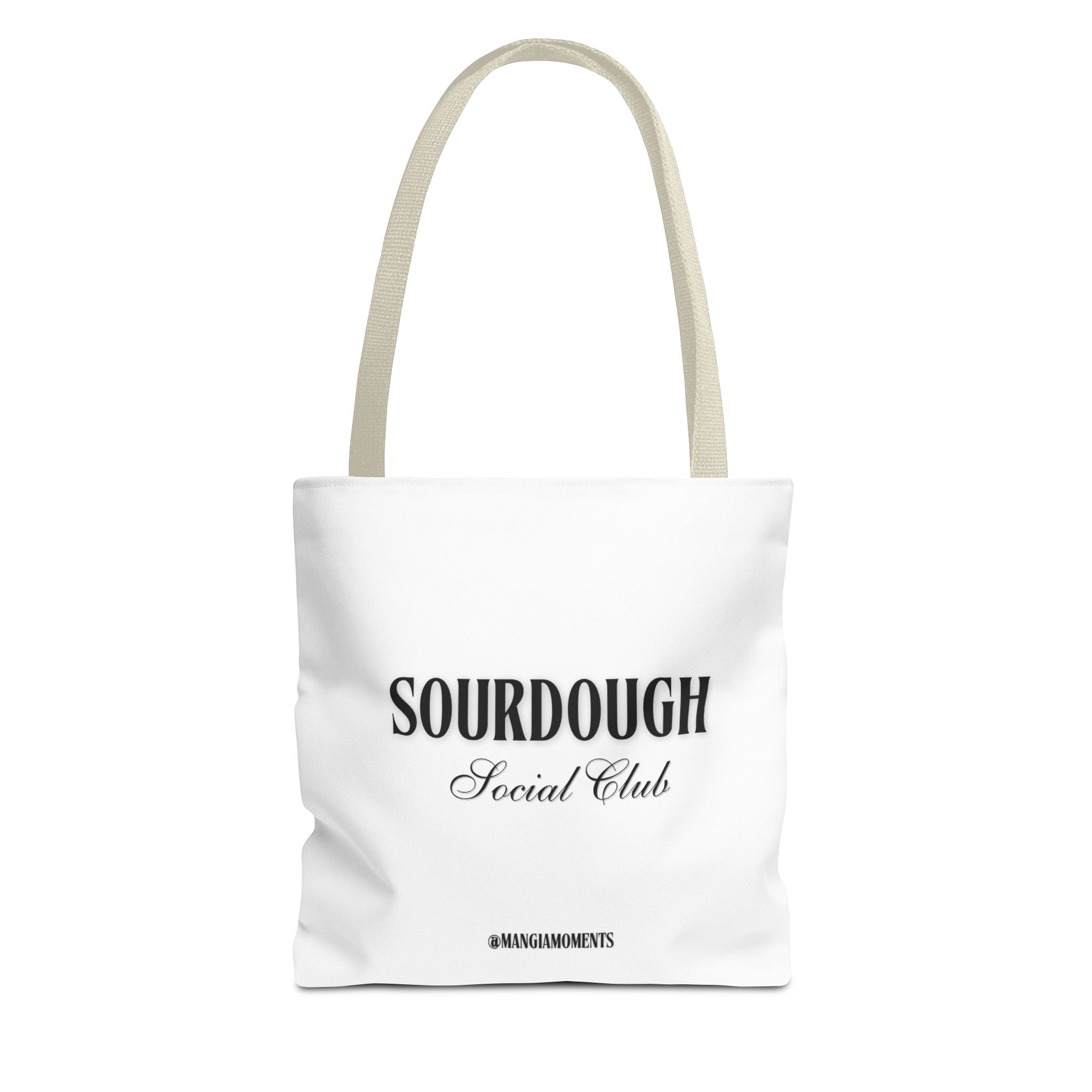 Sourdough Social Club Tote Bag | Bakery Logo, Minimal Typography
