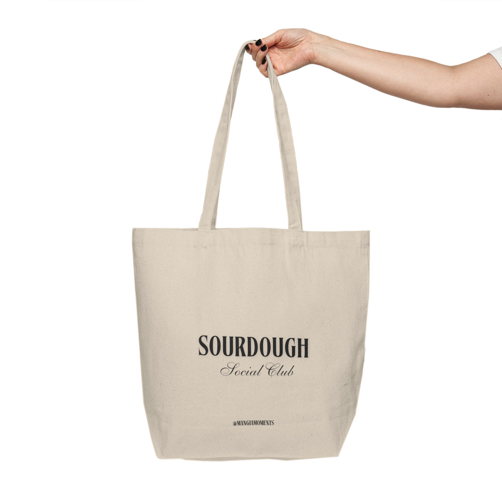 Sourdough Social Club Canvas Tote | Bakery Bread Market Bag
