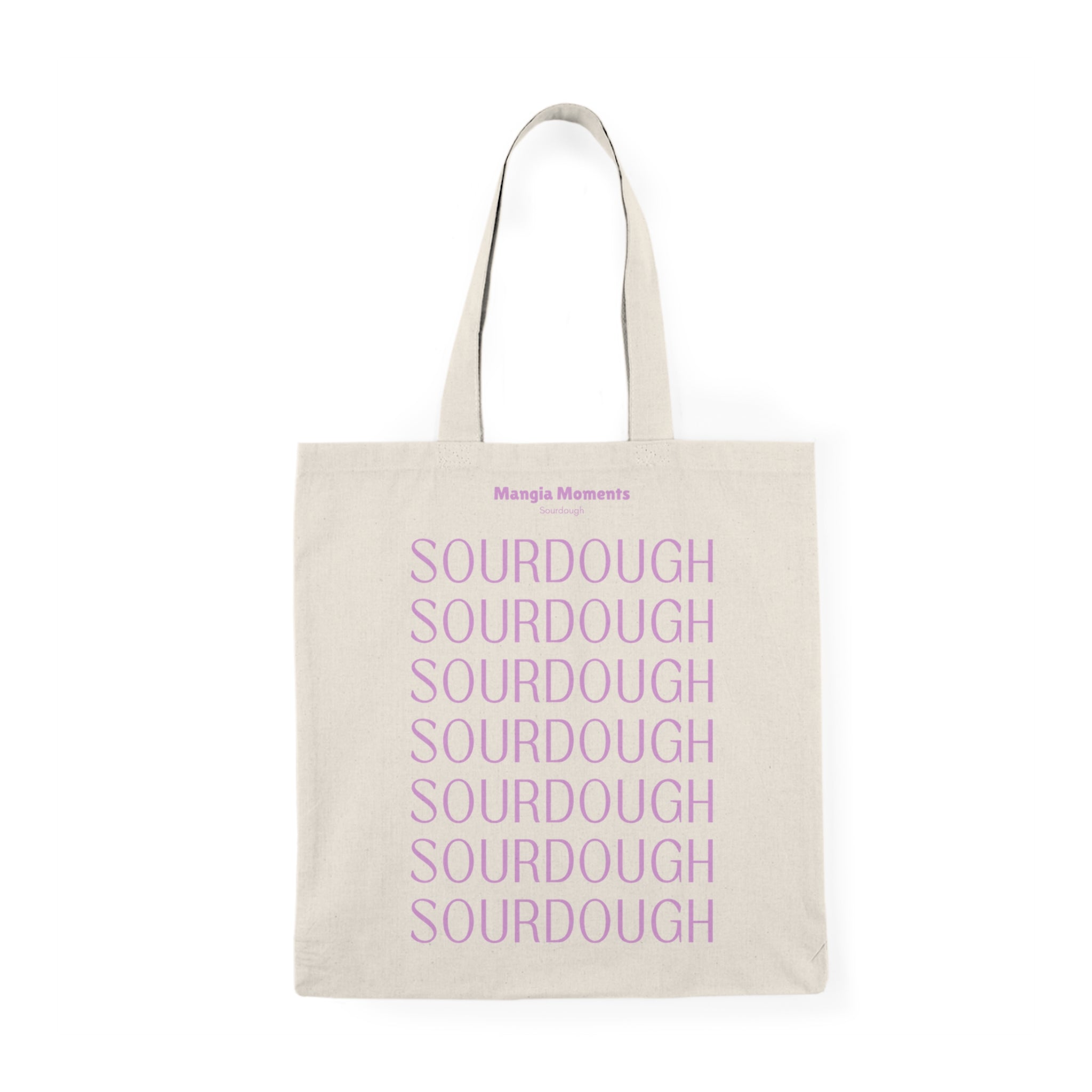 Sourdough Repeat Pattern Tote Bag | Natural Canvas Baking Market Tote