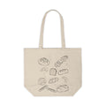 Hand-Drawn Breads Canvas Tote | Bakery Illustration Tote