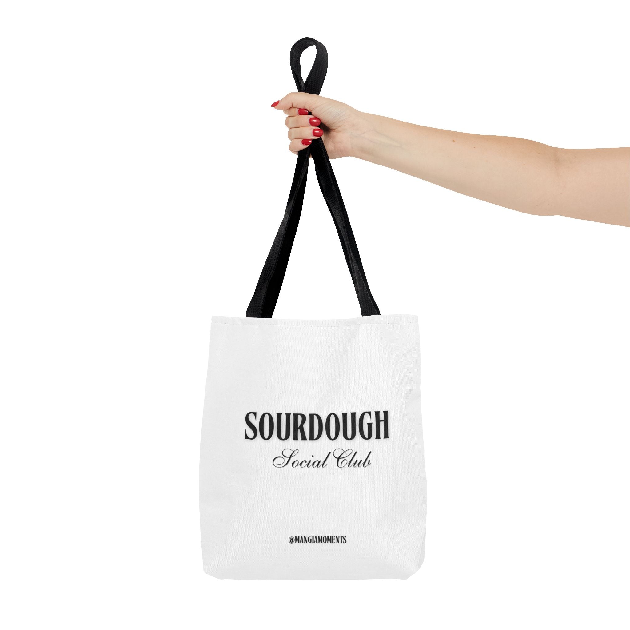 Sourdough Social Club Tote Bag | Bakery Logo, Minimal Typography