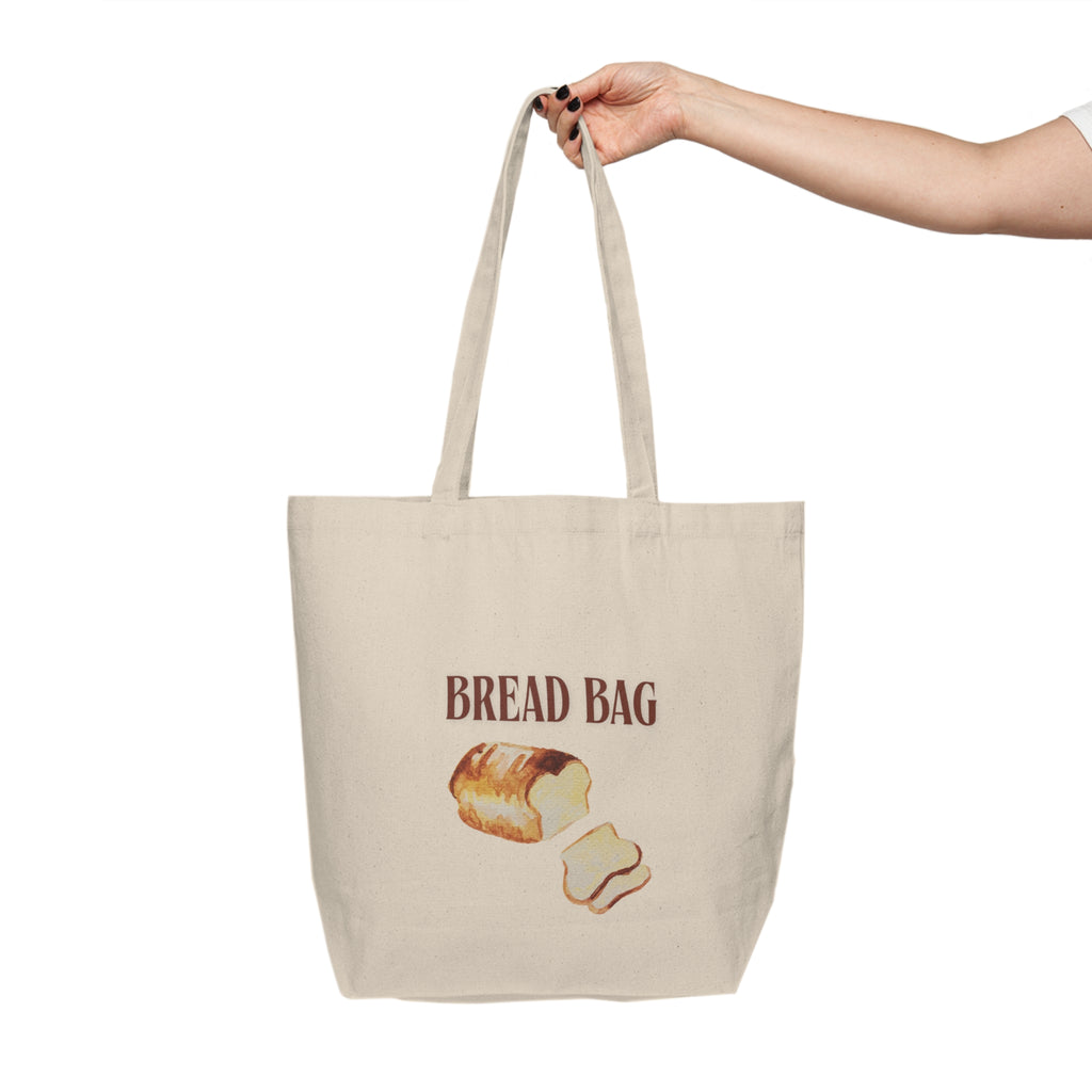 Bread Bag art Canvas Shopping Tote | loaf illustration, bakery theme