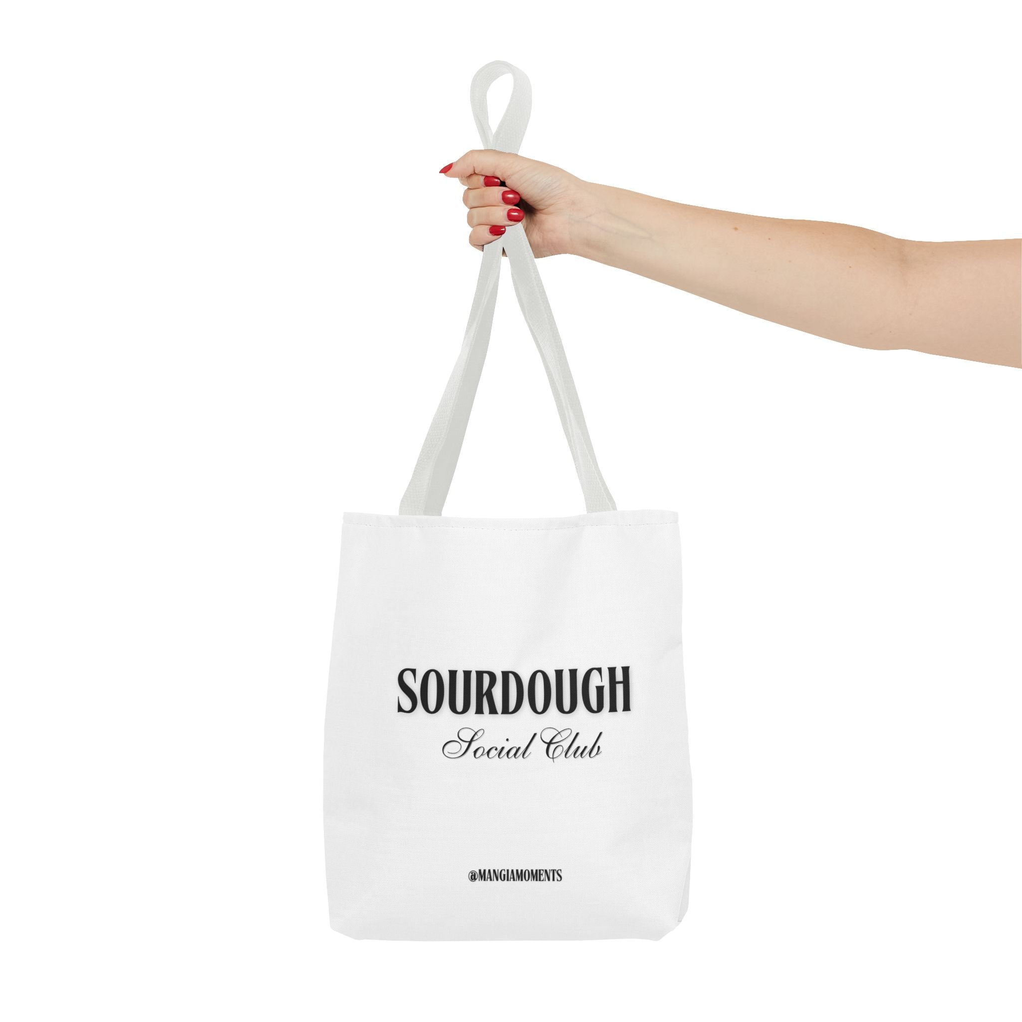 Sourdough Social Club Tote Bag | Bakery Logo, Minimal Typography