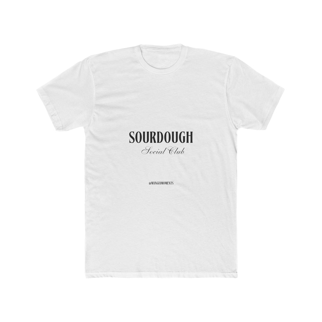 Sourdough Script Tee | Minimal Bakery Typography T-Shirt
