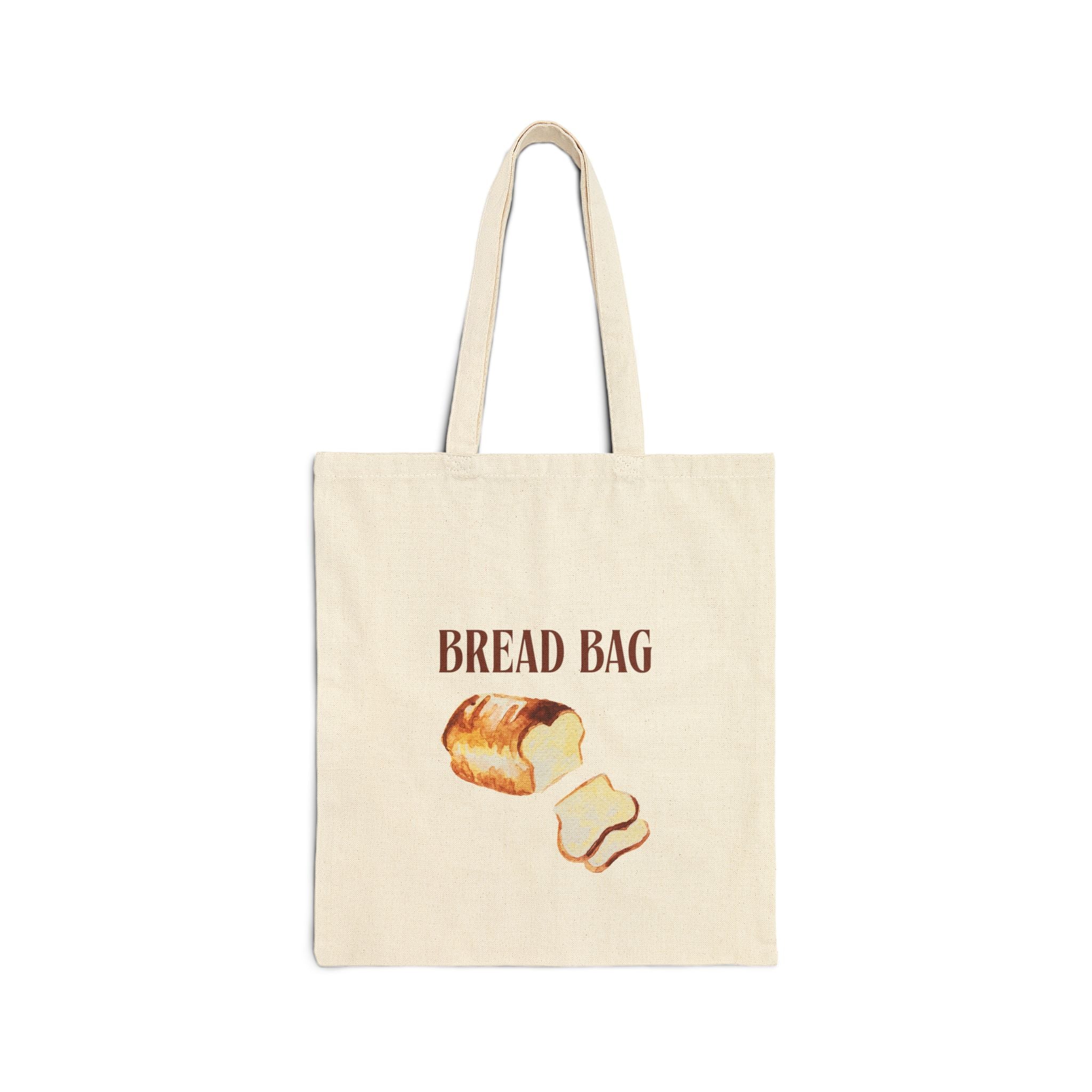 Bread Bag Canvas Tote — Cute Bread Illustration Grocery & Market Bag