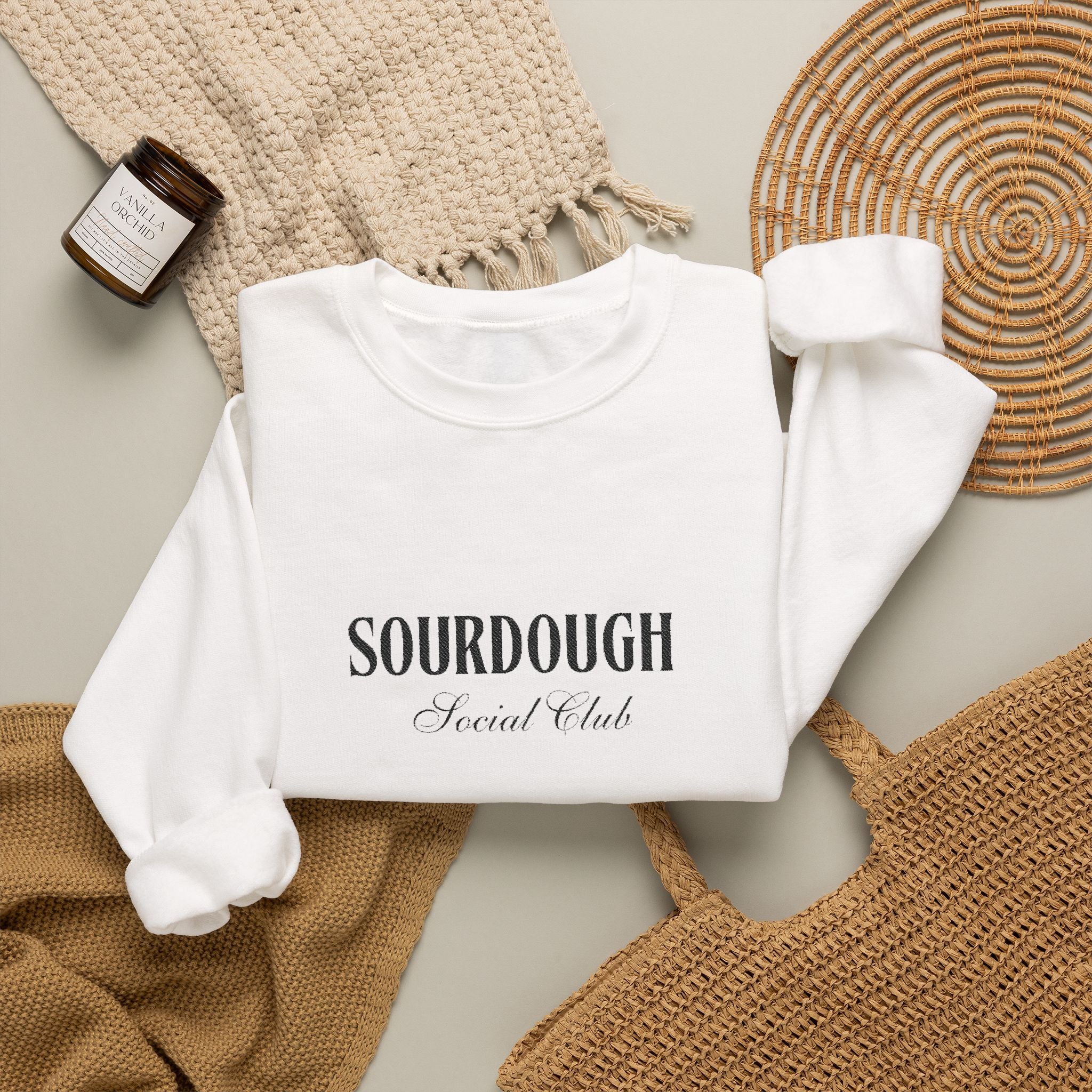 Sourdough Social Club Sweatshirt | Bakery Logo Crewneck
