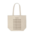 Canvas Tote Bag — Minimal "SOURDOUGH" Repeat Design | Grocery & Market Tote